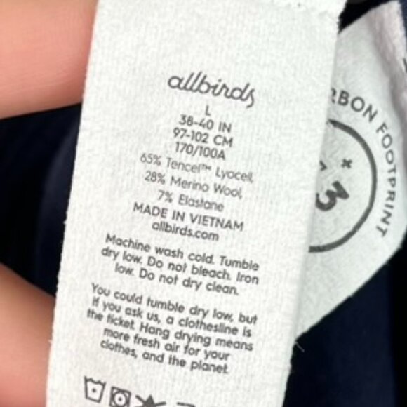 Allbirds Natural Flow Studio Tank True Navy Women's Large - Picture 8 of 8